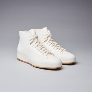 Hand Sewn White Leather High Top | Classic High - FEIT