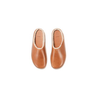Unlined 2025 leather slippers